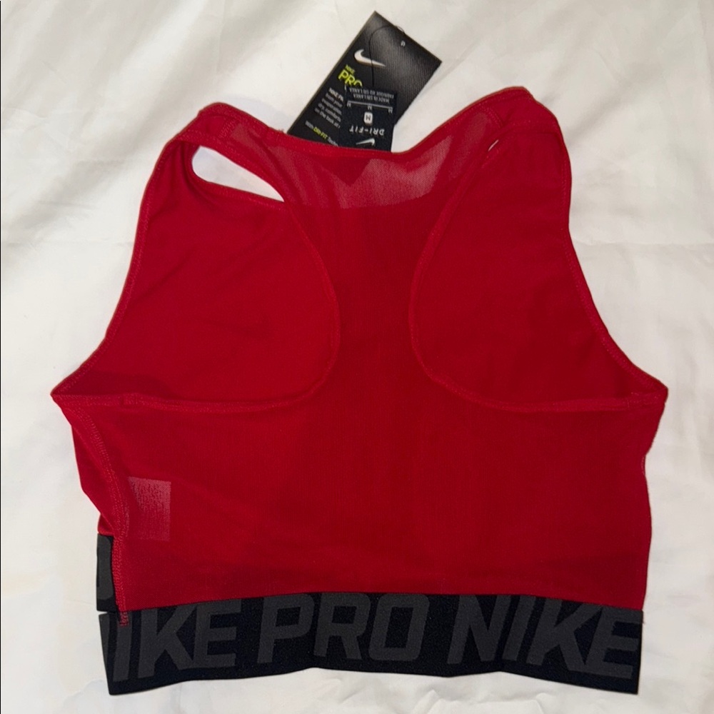 Nike Red and Black Sports Bra High-Neck Performance - NEVER WORN - Picture 4 of 4